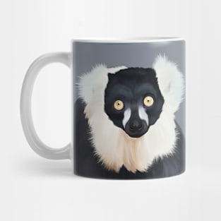 Black and White Ruffed Lemur Mug